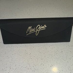 Maui Jim Black and Gold Sunglasses Case